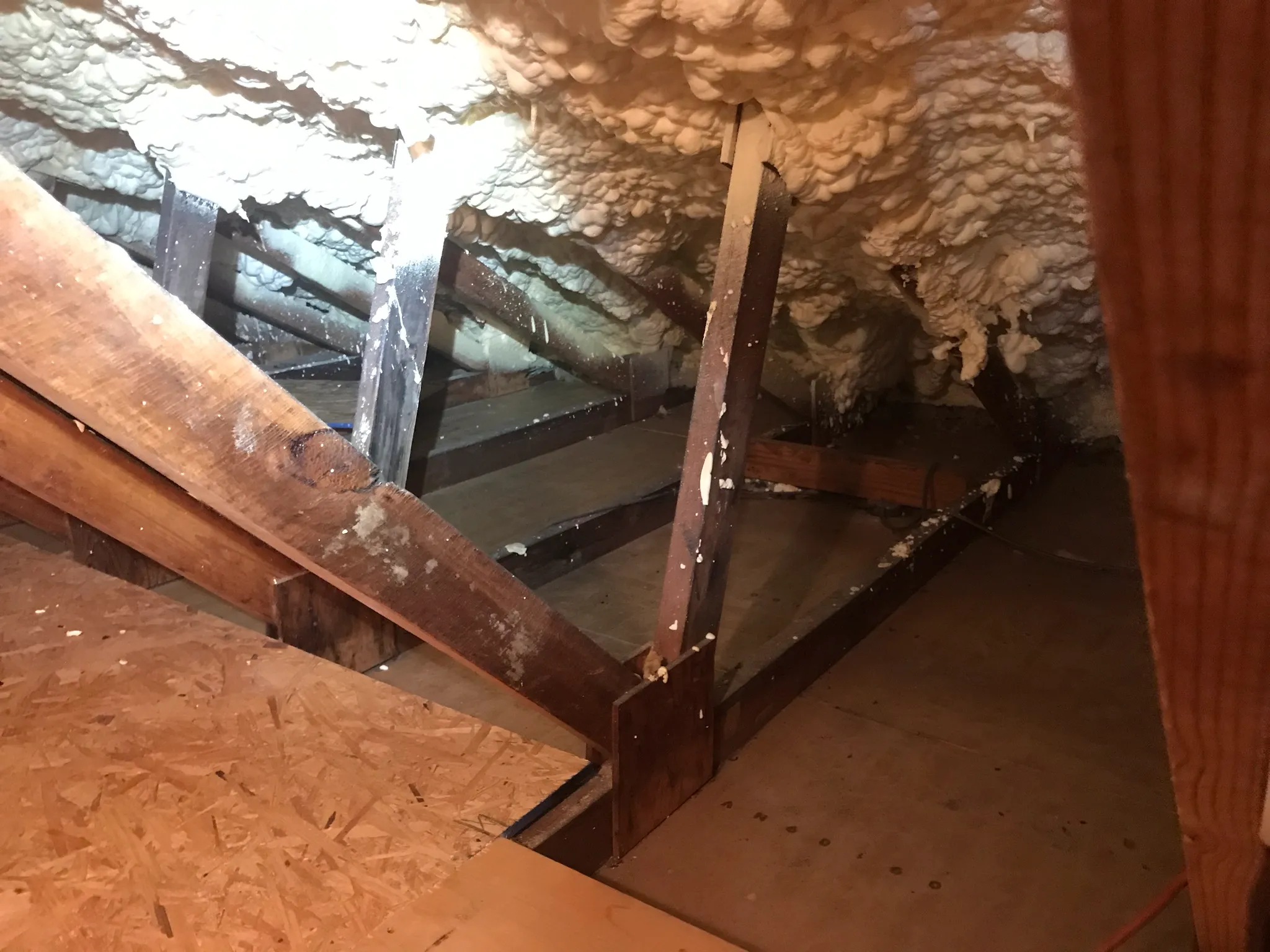 Open-Cell Spray Foam service photography