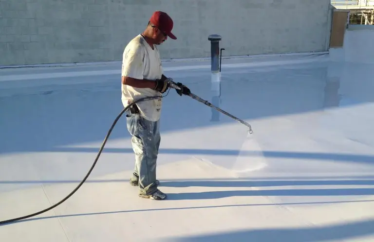 Roof coatings work by East Coast Foam